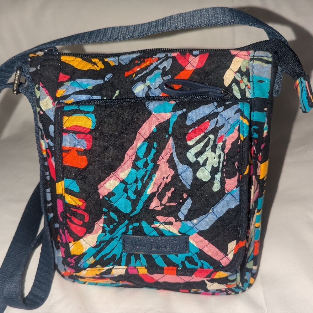 Vera Bradley All In One Multicolor Butterfly Crossbody Bag